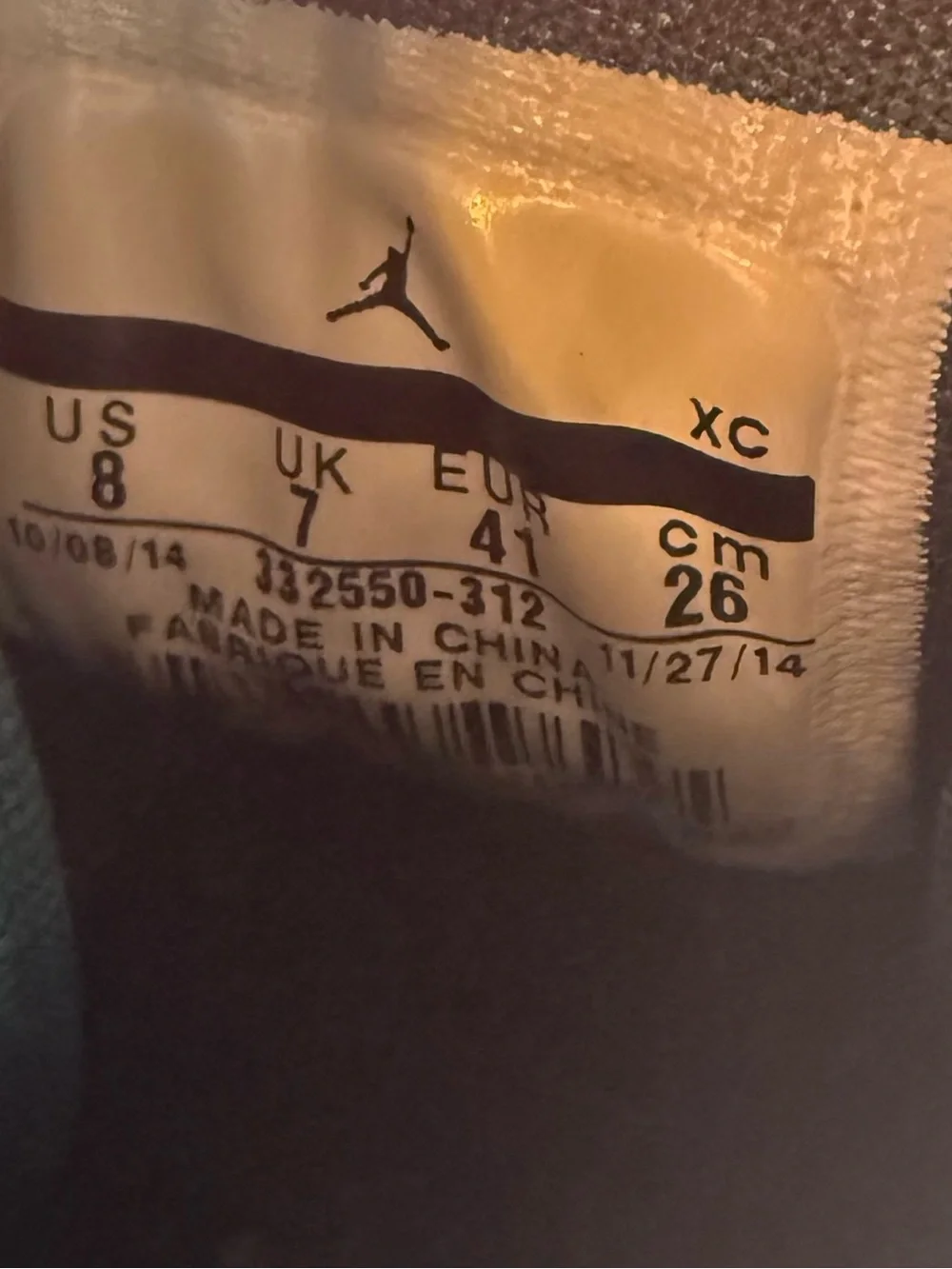 Air Jordan 1 Retro High Russell Westbrook’s Men’s Size 8